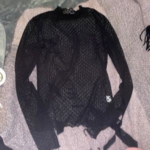 See through top polka dots